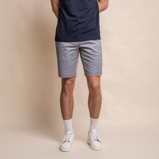 Dakota Arctic Blue Chino Shorts - Shorts - 28R - THREADPEPPER