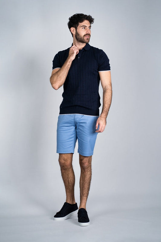 Dakota Azure Chino Shorts - Chinos - - THREADPEPPER