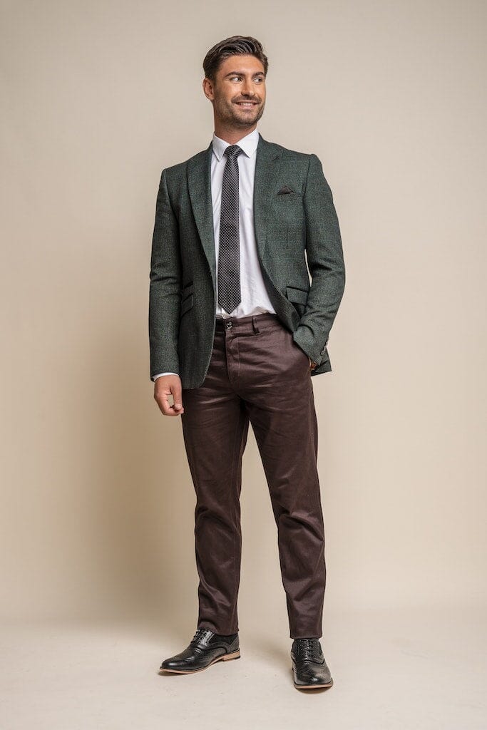 Dakota Chocolate Chinos - Chinos - - THREADPEPPER