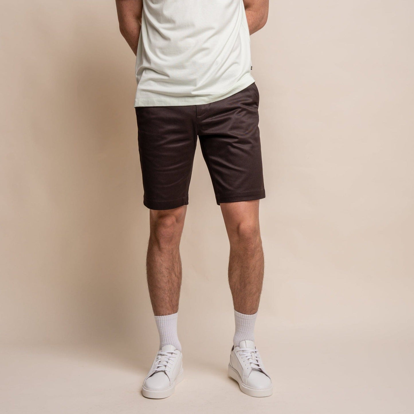 Dakota Chocolate Chino Shorts - Shorts - - THREADPEPPER