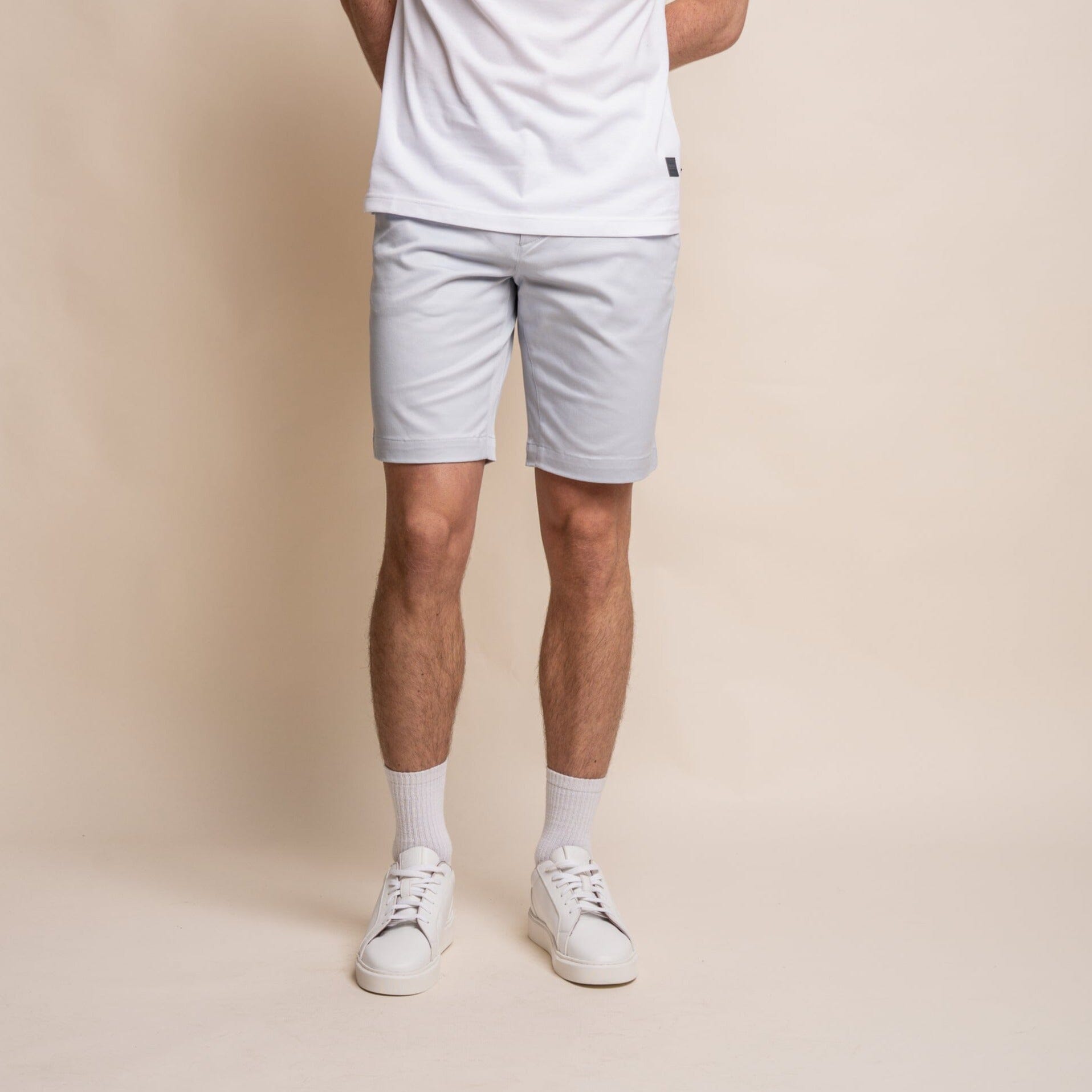Dakota Ice Blue Chino Shorts - Shorts - - THREADPEPPER