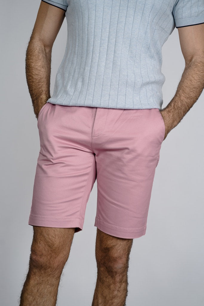 Dakota Mauve Chino Shorts - Chinos - - THREADPEPPER
