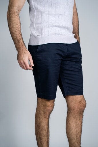 Dakota Navy Chino Shorts - Chinos - - THREADPEPPER