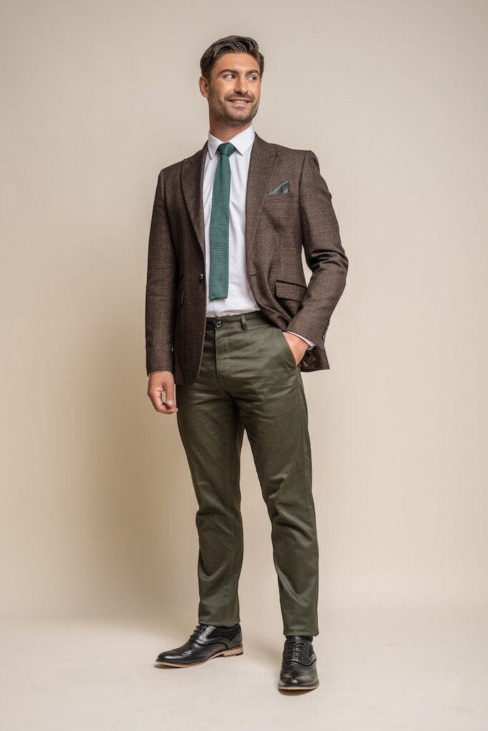 Dakota Olive Chinos - Chinos - - THREADPEPPER