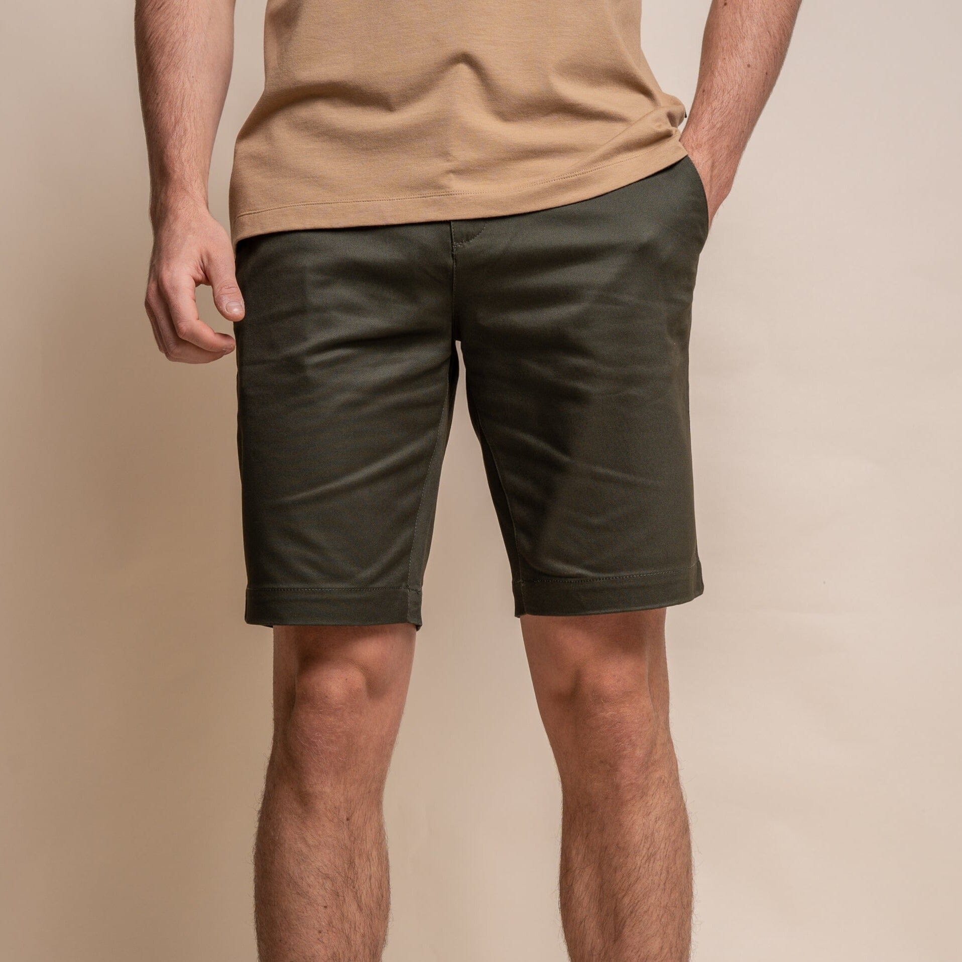 Dakota Olive Chino Shorts - Shorts - 28R - THREADPEPPER