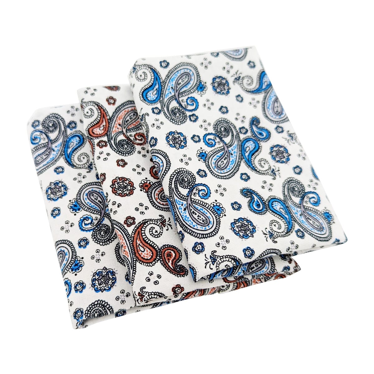 Delicate Paisley Cotton Handkerchief Gift Box Set - Handkerchiefs - - THREADPEPPER