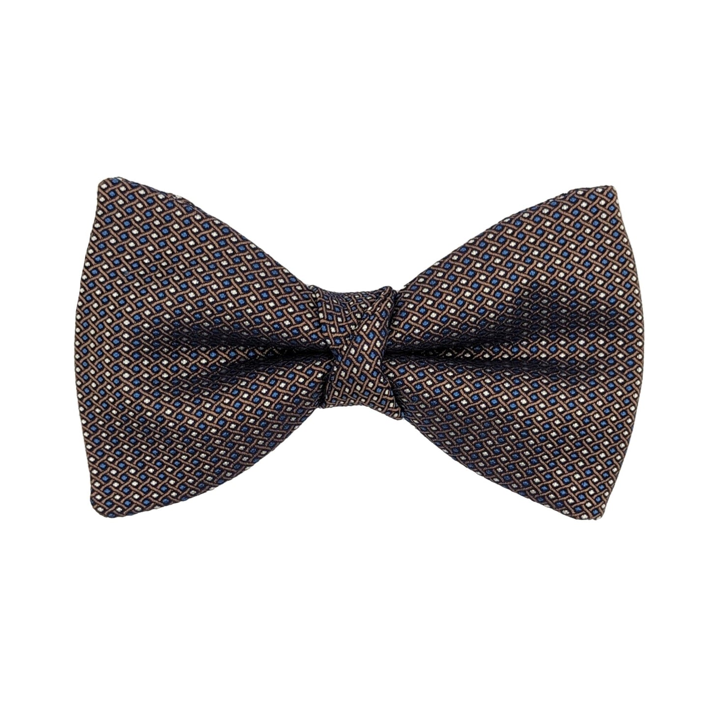 Delius Patterned Silk Bow Tie - Bow Ties - Ready-Tied - THREADPEPPER