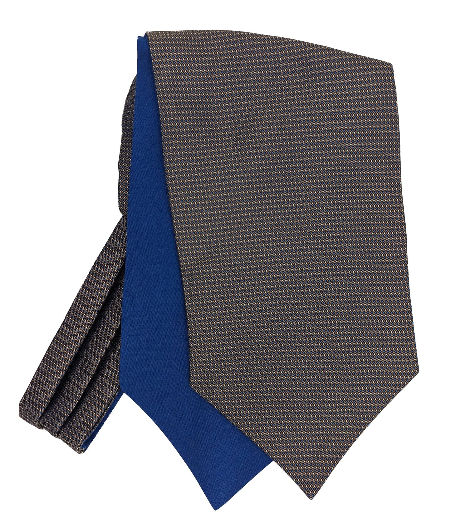 Delius Patterned Silk Cravat - Cravats - - THREADPEPPER