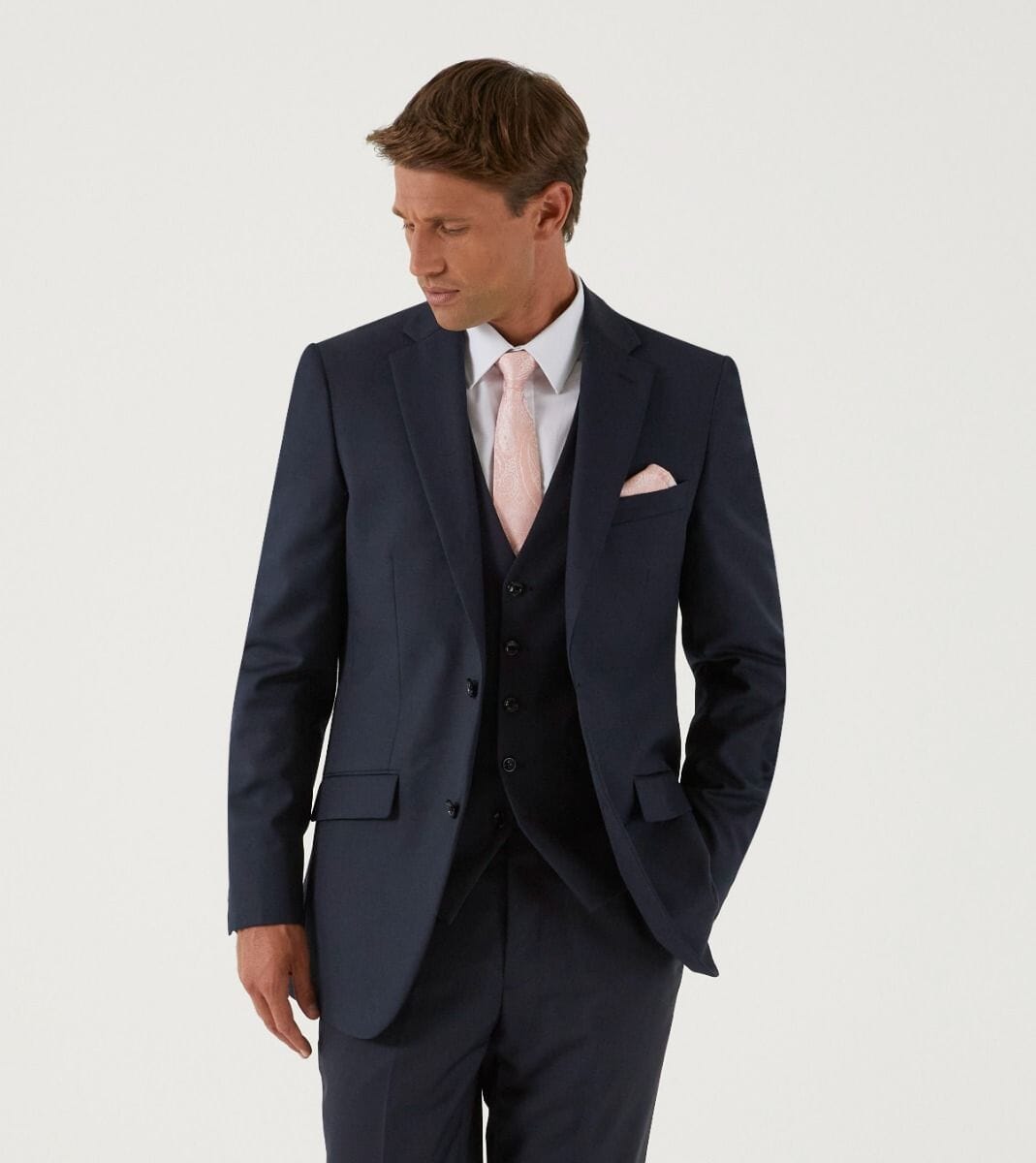 Farnham Navy Waistcoat - Waistcoats - - THREADPEPPER
