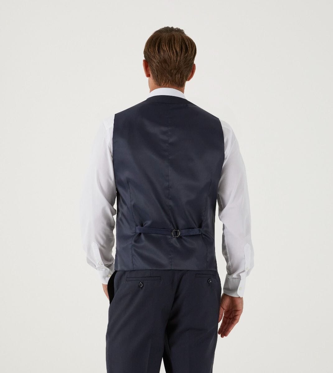 Farnham Navy Waistcoat - Waistcoats - - THREADPEPPER