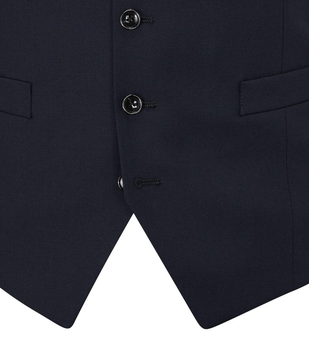 Farnham Navy Waistcoat - Waistcoats - - THREADPEPPER