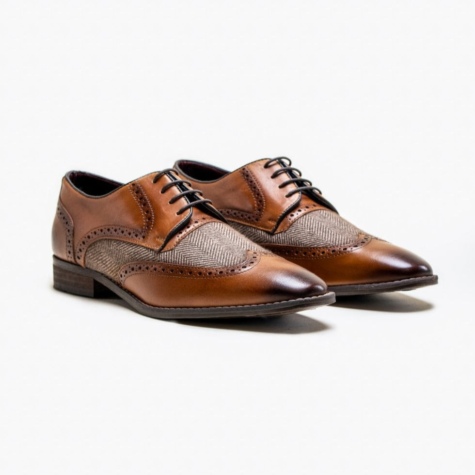 Faro Tan Tweed Shoes - Shoes - - THREADPEPPER
