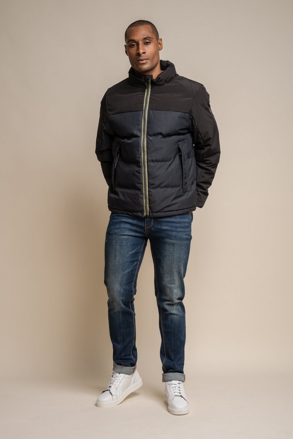 Farros Charcoal Jacket - Coats - - THREADPEPPER