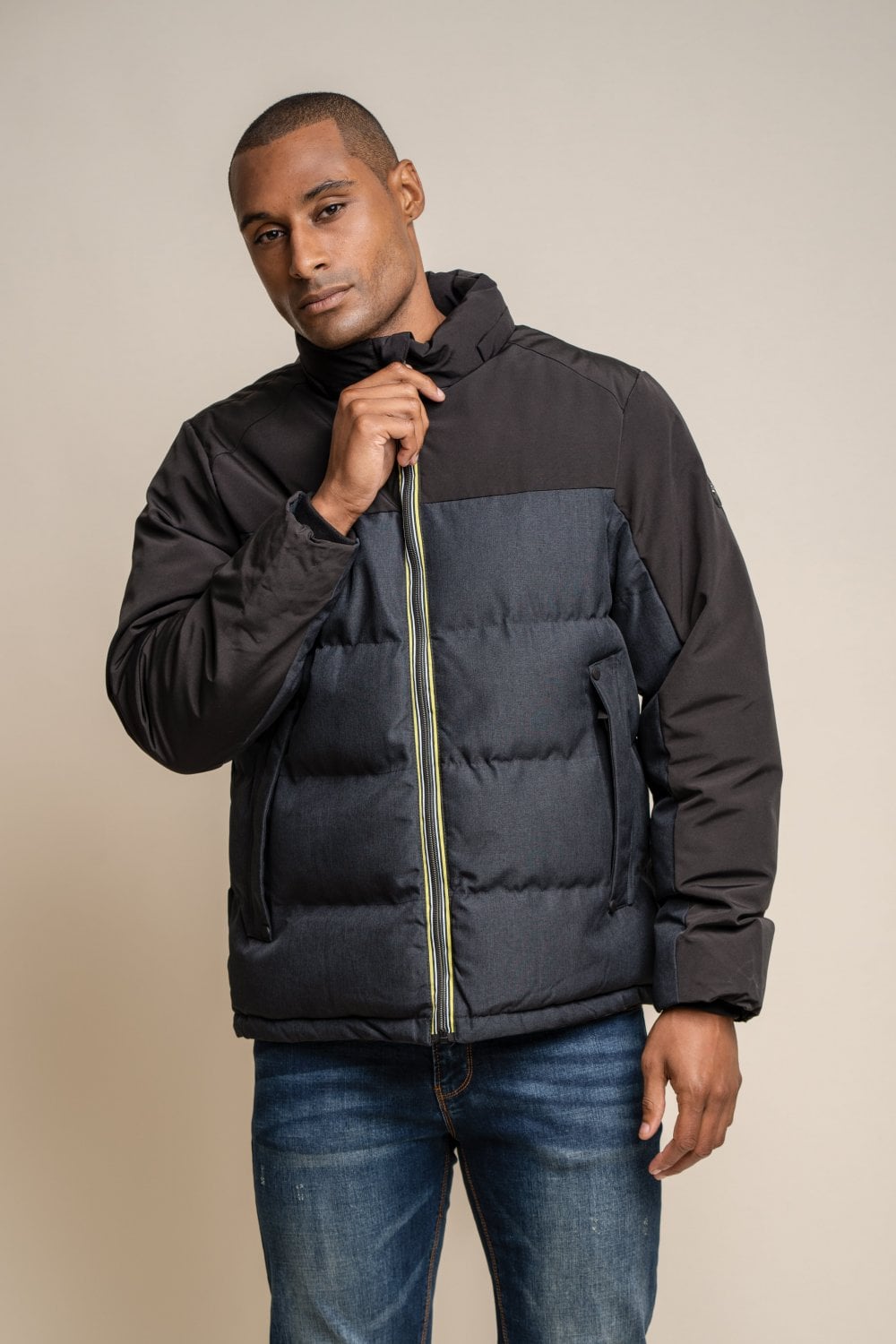 Farros Charcoal Jacket - Coats - S - THREADPEPPER