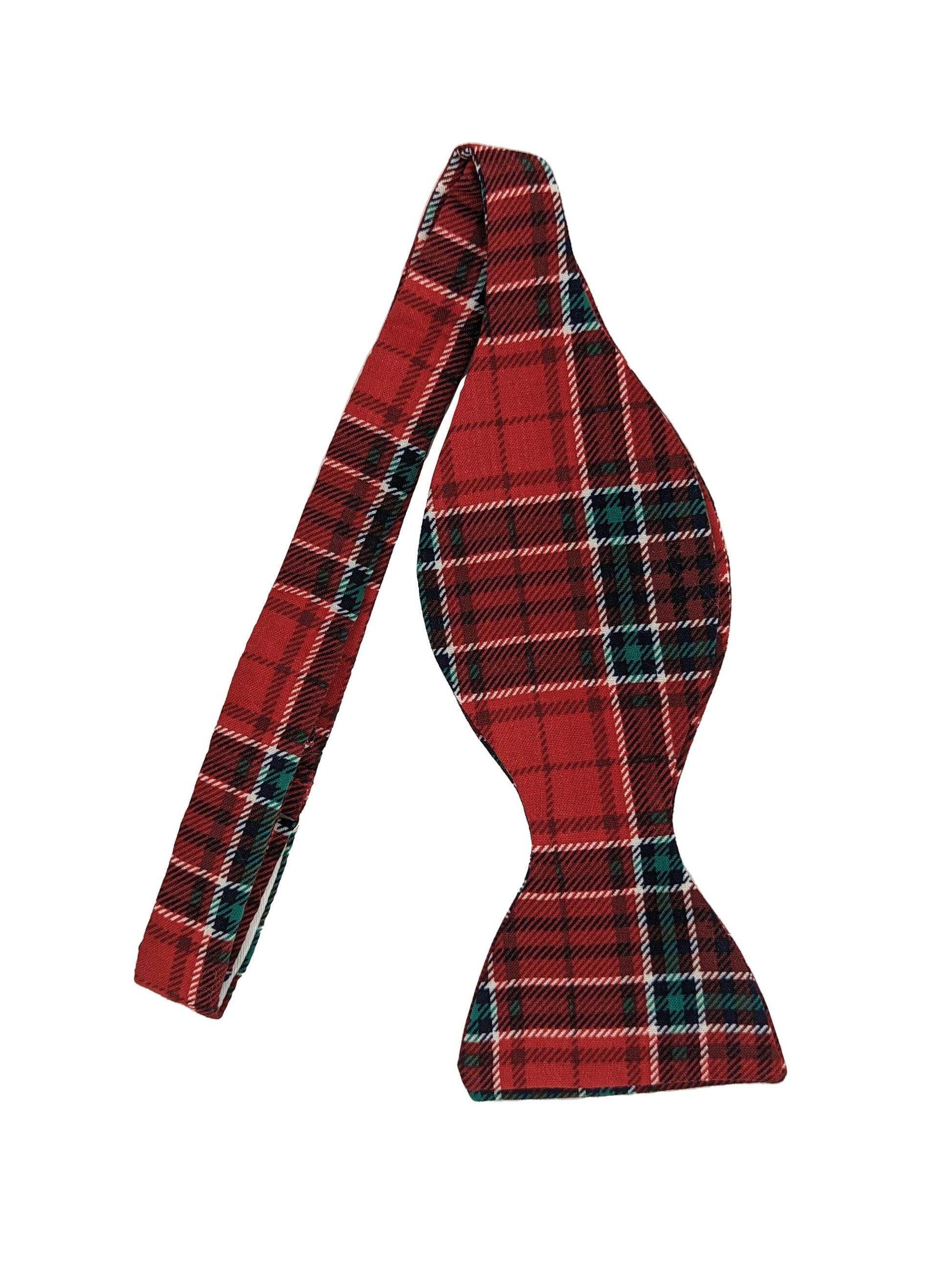 Festive Tartan Bow Tie - Bow Ties - Self-Tie - THREADPEPPER