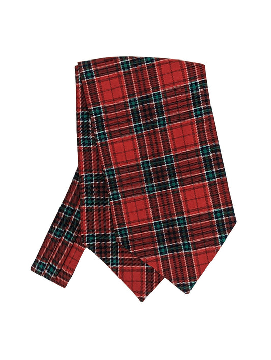 Festive Tartan Cotton Cravat - Cravats - - THREADPEPPER