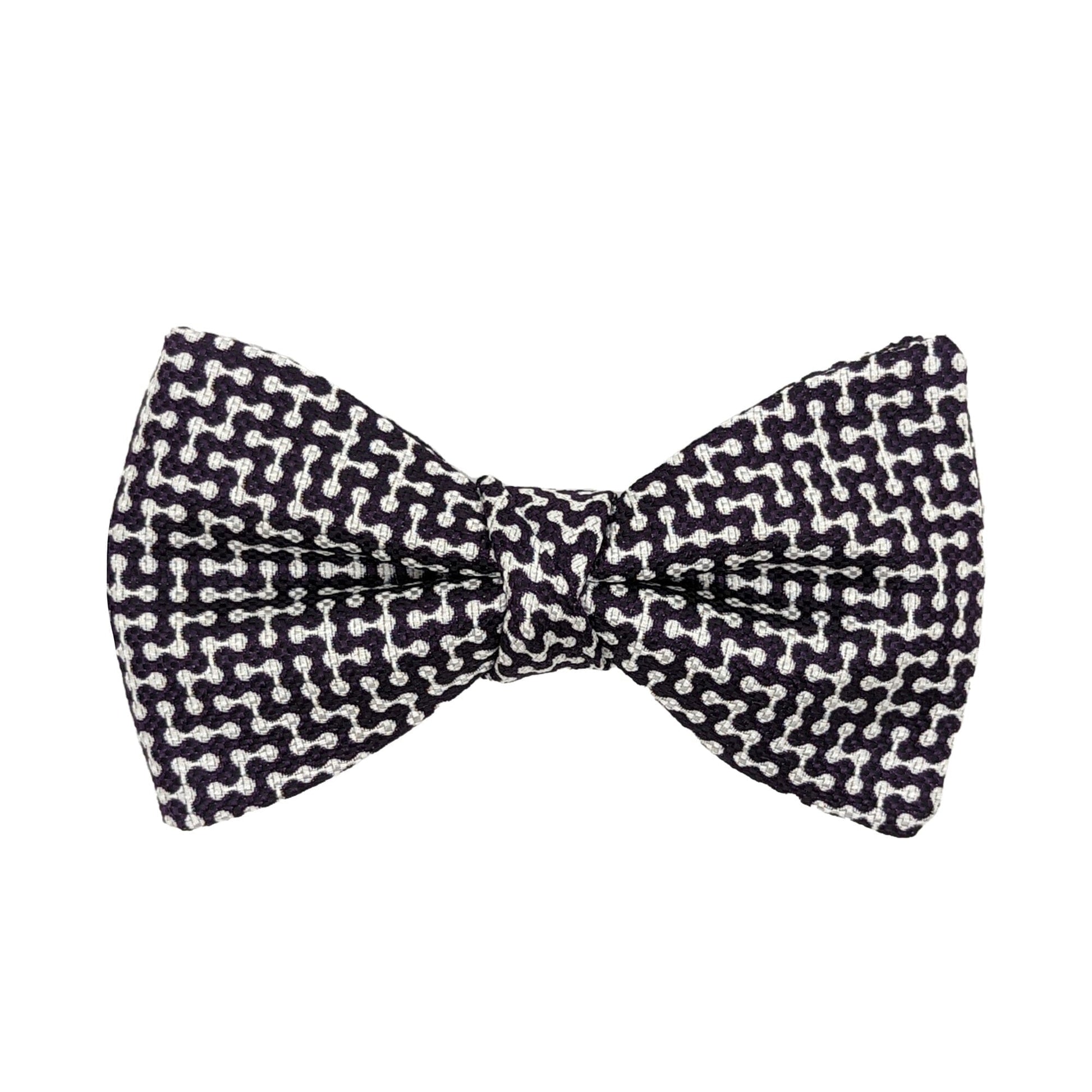 Fleming Spotty Silk Bow Tie - Bow Ties - Ready-Tied - THREADPEPPER