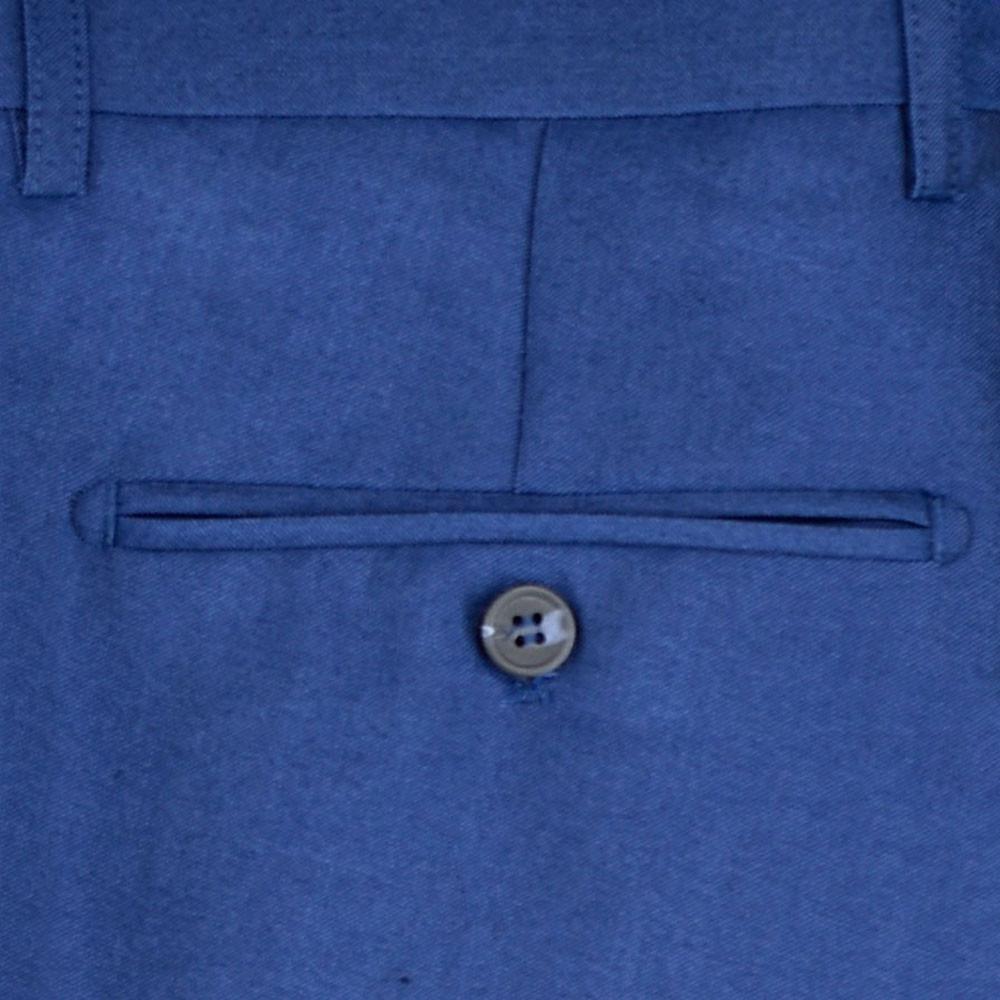 Plain Blue Suit Trousers - STOCK CLEARANCE - Trousers - - THREADPEPPER