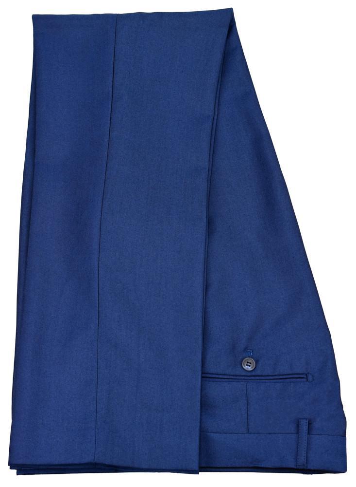 Plain Blue Suit Trousers - STOCK CLEARANCE - Trousers - - THREADPEPPER