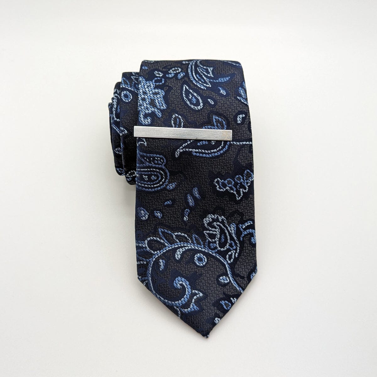 Grey Paisley Tie Set - Ties - - THREADPEPPER