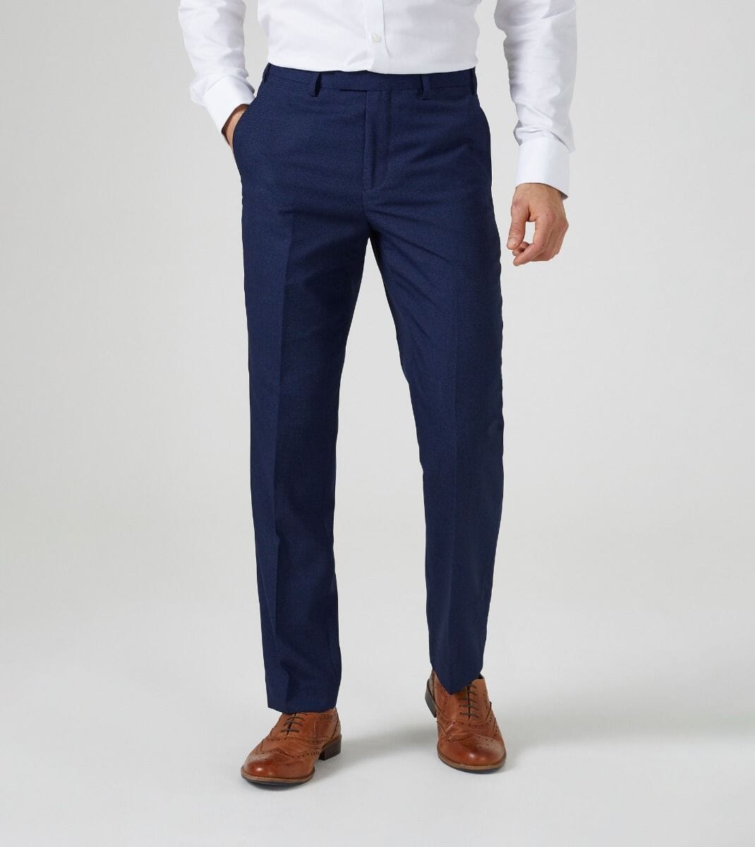 Harcourt Navy Trousers - Trousers - 28R - THREADPEPPER