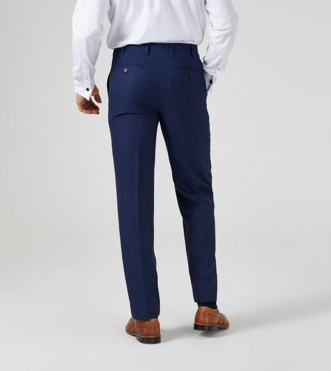 Harcourt Navy Trousers - Trousers - - THREADPEPPER