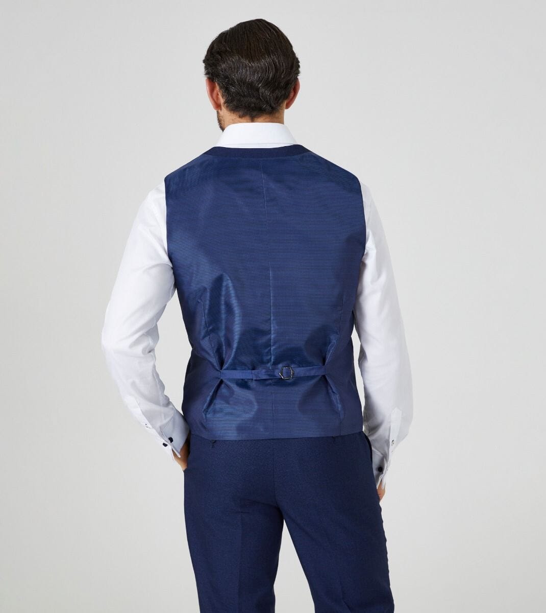 Harcourt Navy Waistcoat - Waistcoats - - THREADPEPPER