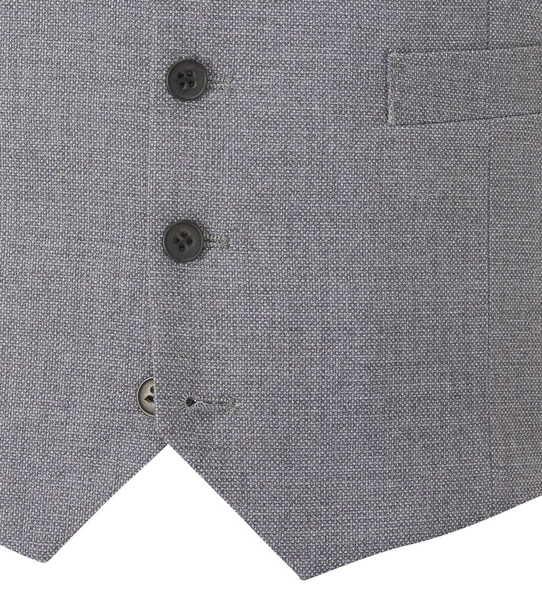Harcourt Silver Waistcoat - Waistcoats - - THREADPEPPER