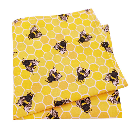 Honeycomb Cotton Pocket Square - Handkerchiefs - - THREADPEPPER