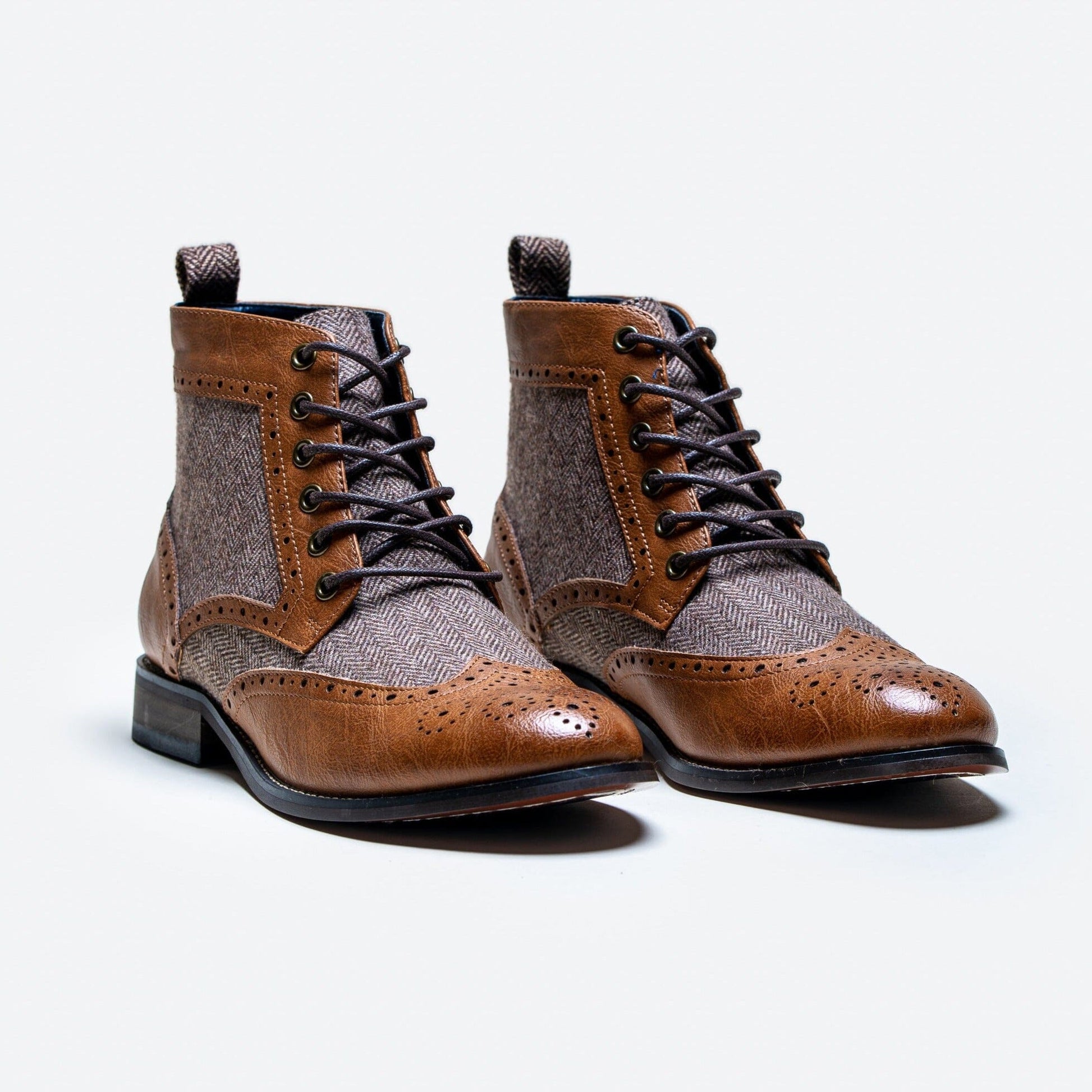 Jones Tan & Tweed Boots - Boots - - THREADPEPPER