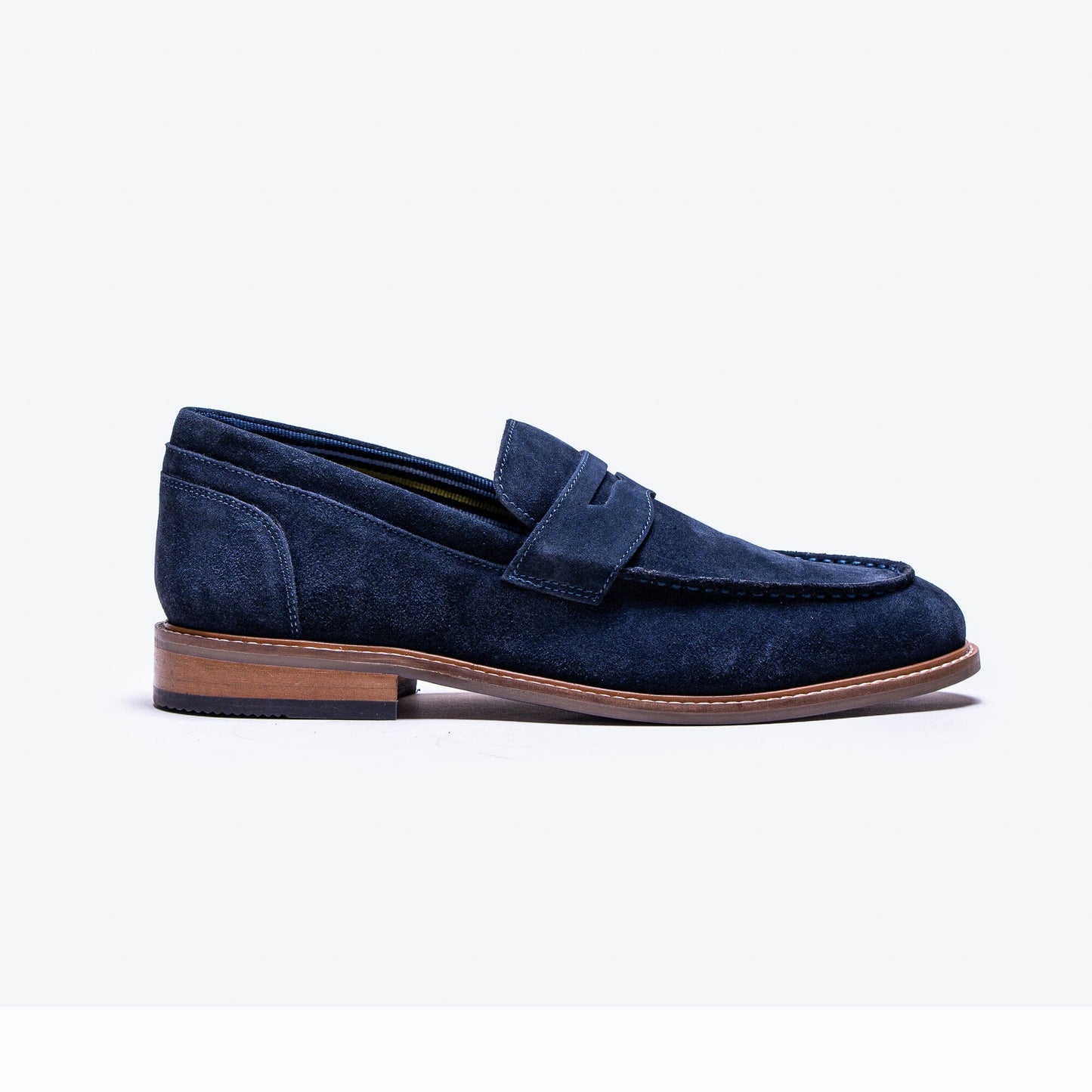 Jordan Navy Suede Loafers - Shoes - 7 - THREADPEPPER