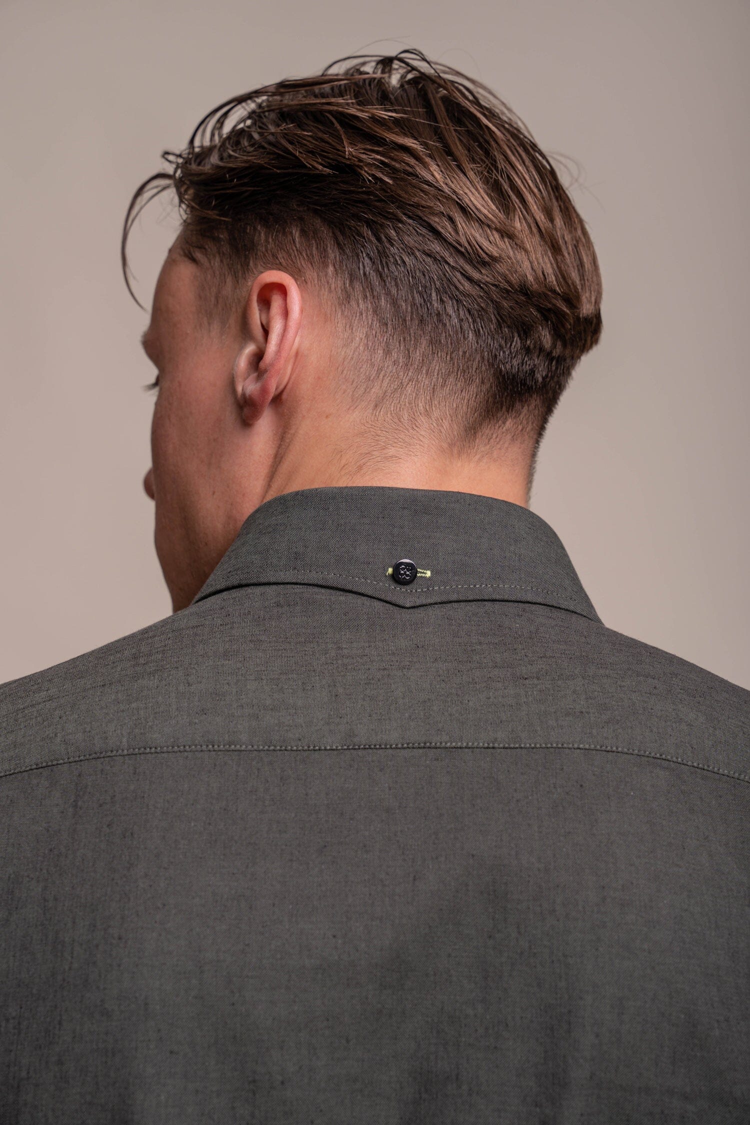 Jordi Olive Linen Shirt - Shirts - - THREADPEPPER