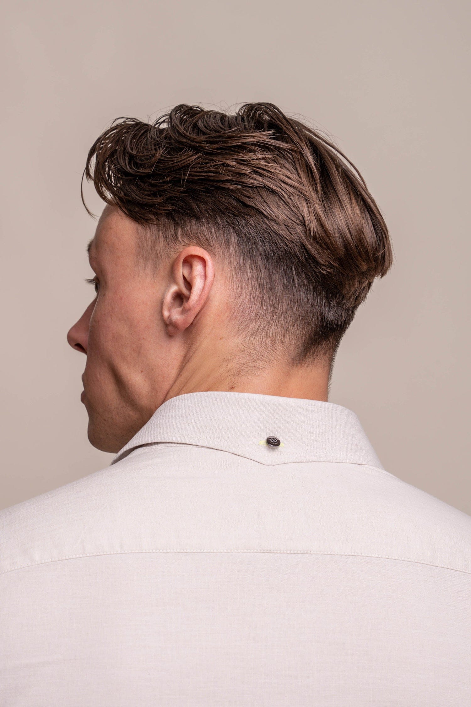 Jordi Sand Linen Shirt - Shirts - - THREADPEPPER