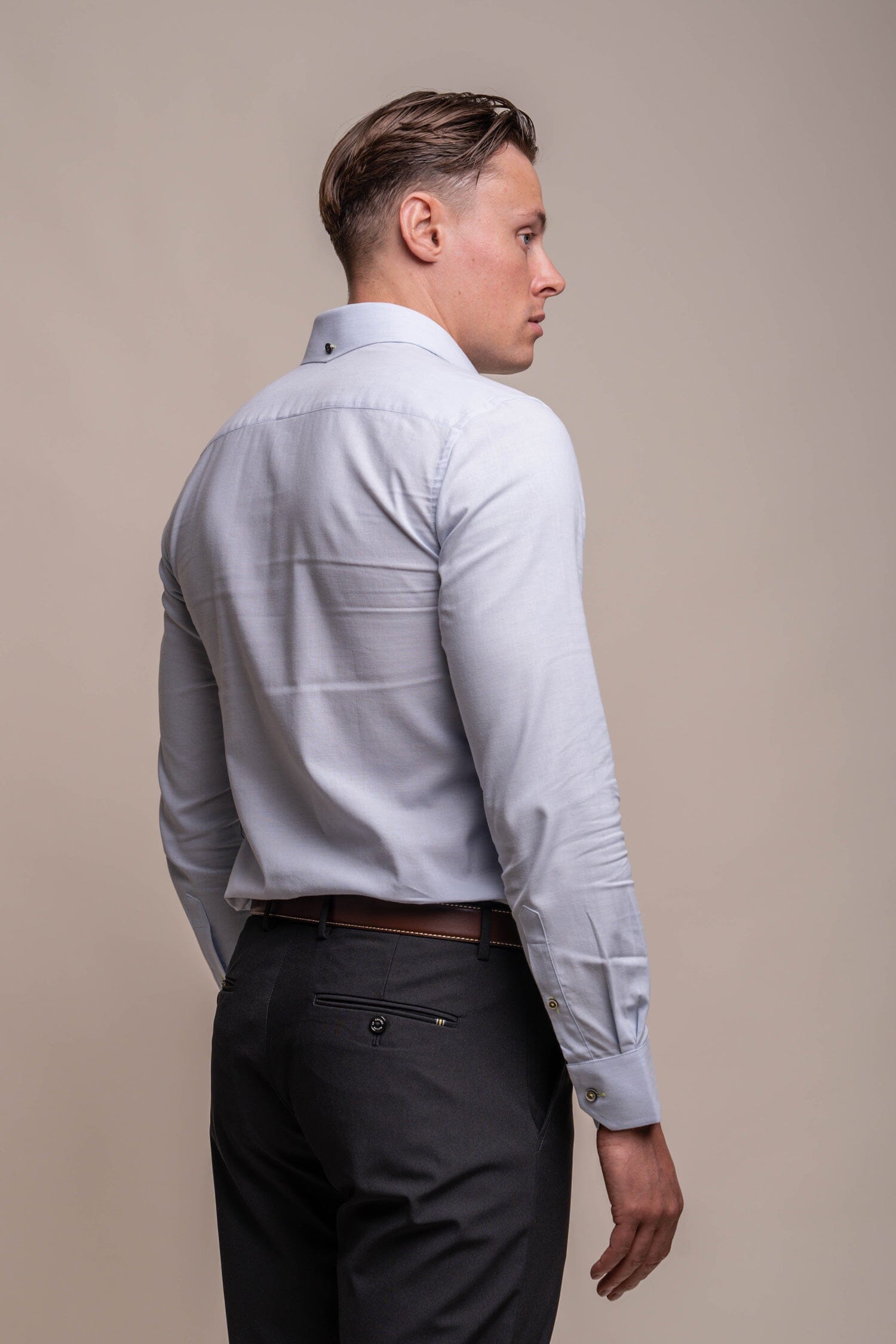 Jordi Sky Blue Linen Shirt - Shirts - - THREADPEPPER