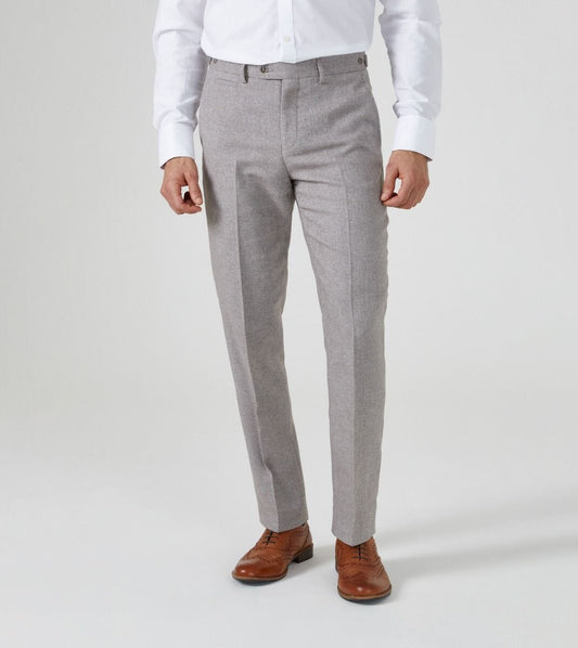 Jude Stone Herringbone Trousers - Trousers - 28R - THREADPEPPER