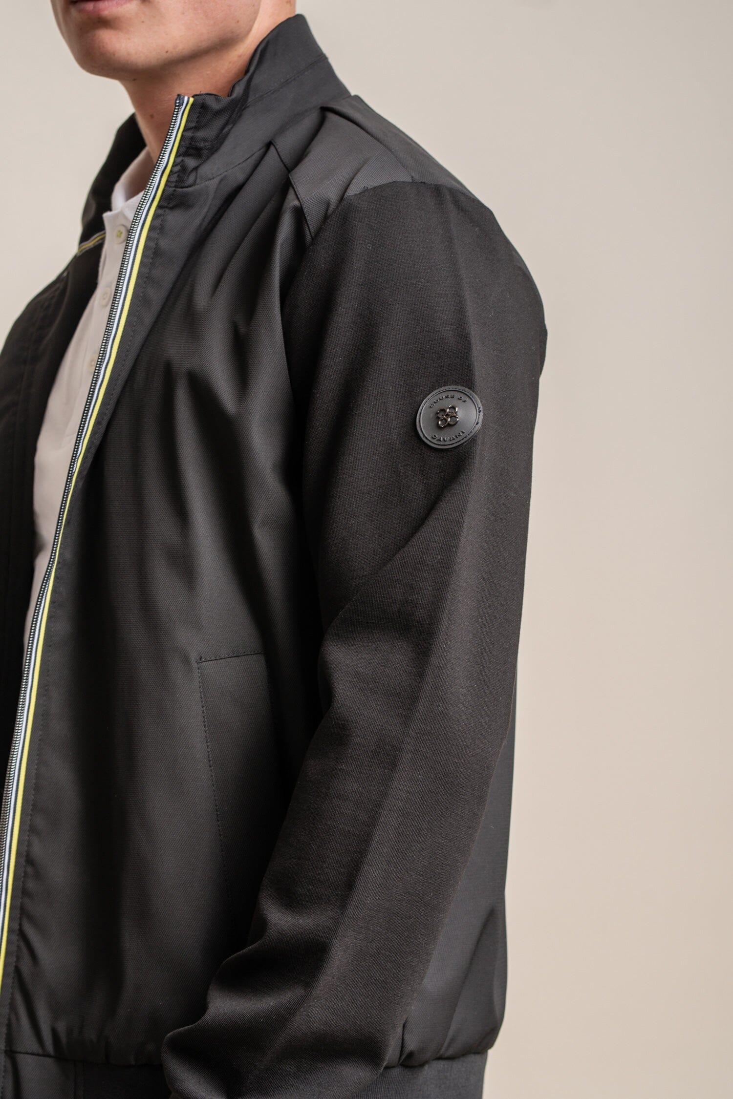 Kasper Black Bomber Jacket - Coats - - THREADPEPPER