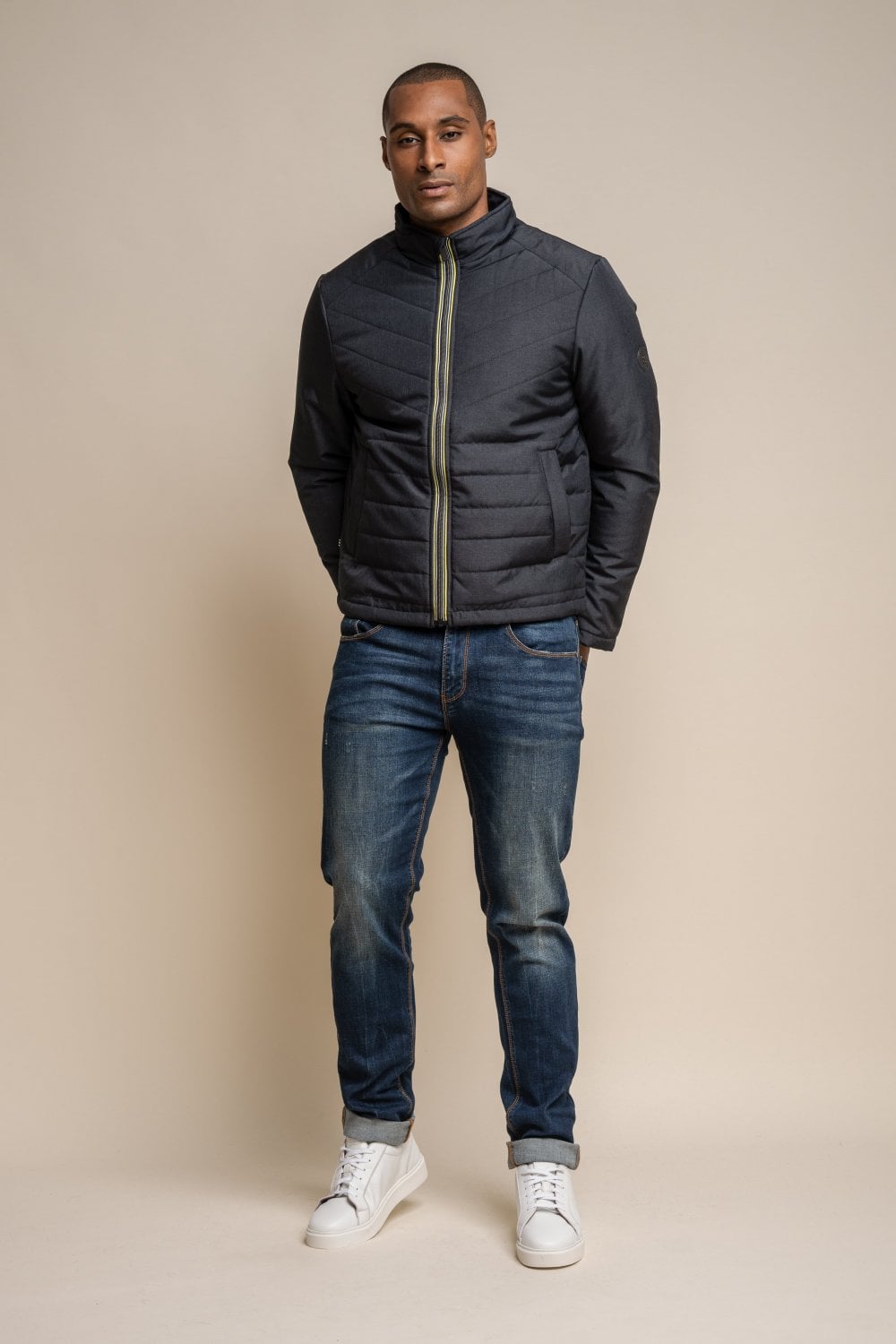 Keenan Charcoal Jacket - Coats - - THREADPEPPER