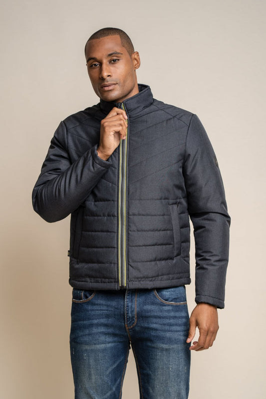 Keenan Charcoal Jacket - Coats - S - THREADPEPPER