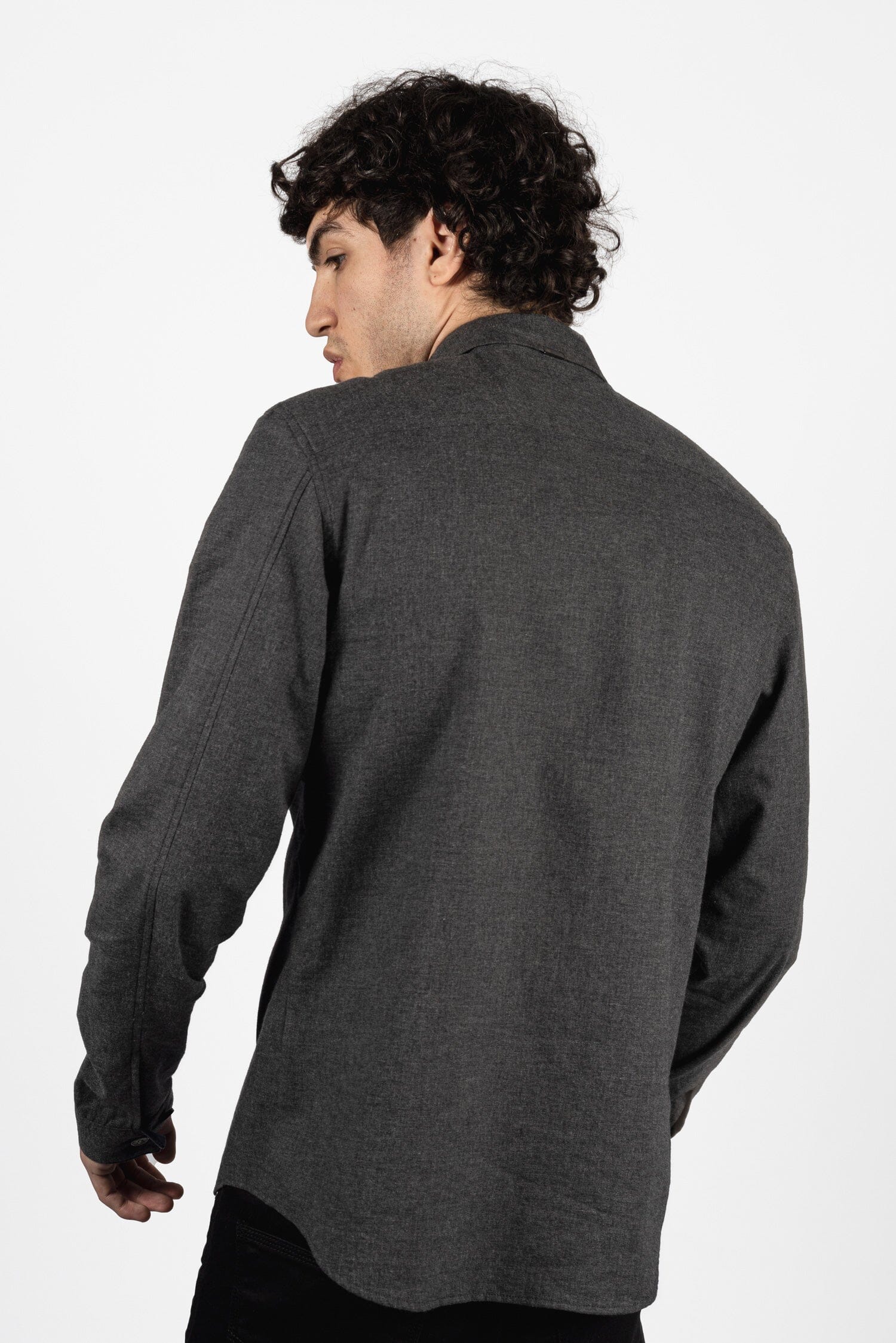 Kempman Grey Over Shirt - Shirts - - THREADPEPPER