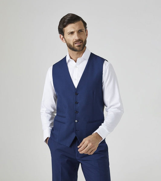 Kennedy Royal Blue Waistcoat - DUE 26/8/23 - Waistcoats - 34R - THREADPEPPER