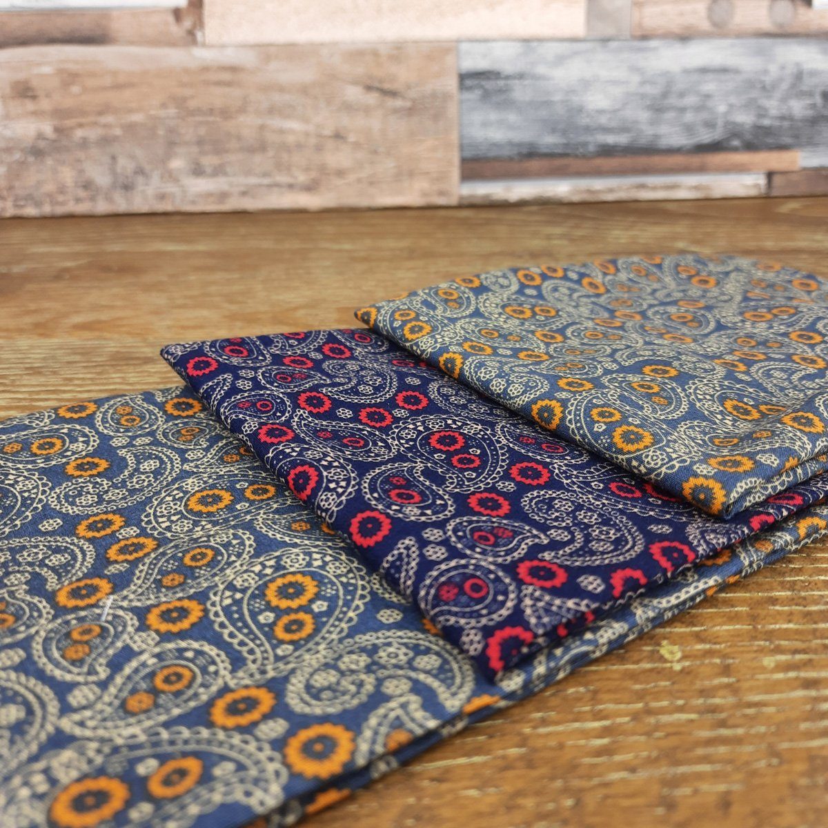 Lace Paisley Cotton Handkerchief Gift Box Set - Handkerchiefs - - THREADPEPPER