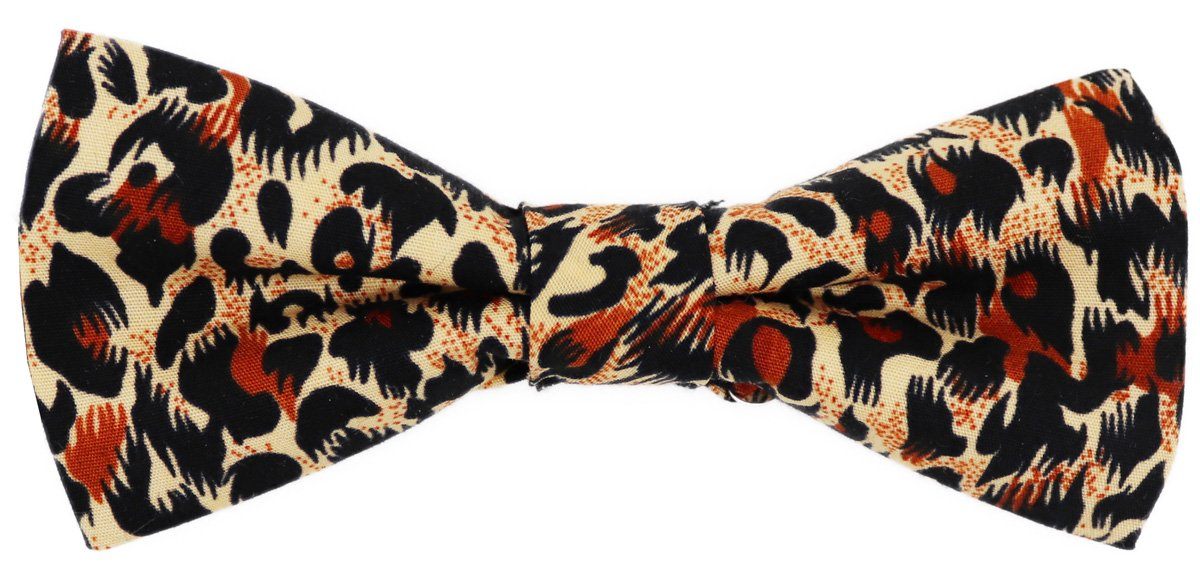 Leopard Spots Pre-Tied Brown Bow Tie - SALE - Bow Ties - - THREADPEPPER