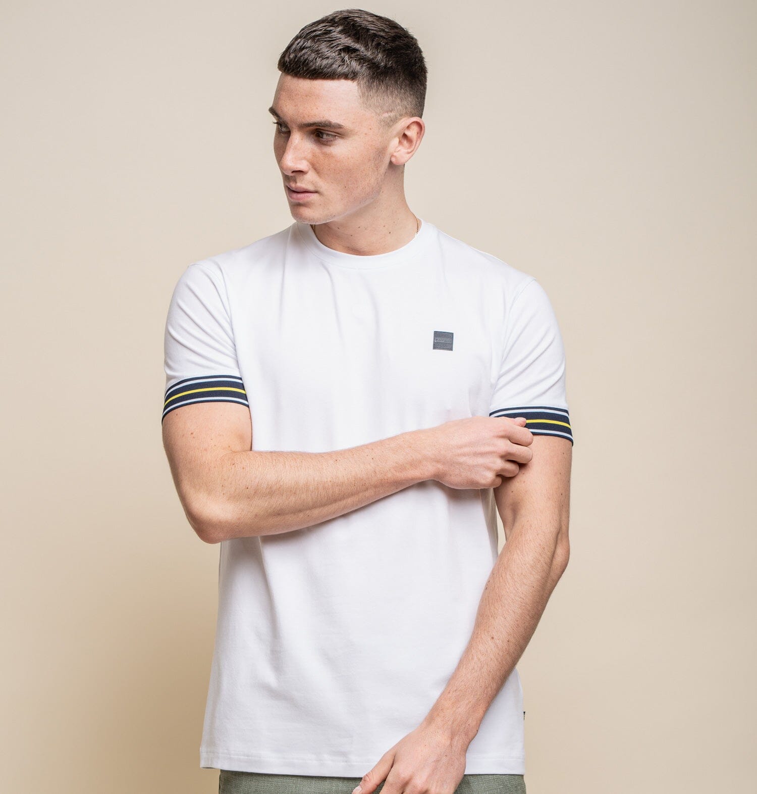Malaga White T-Shirt - T-Shirts - S - THREADPEPPER