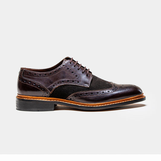 Merton Brown & Suede Shoes - Shoes - 7 - THREADPEPPER