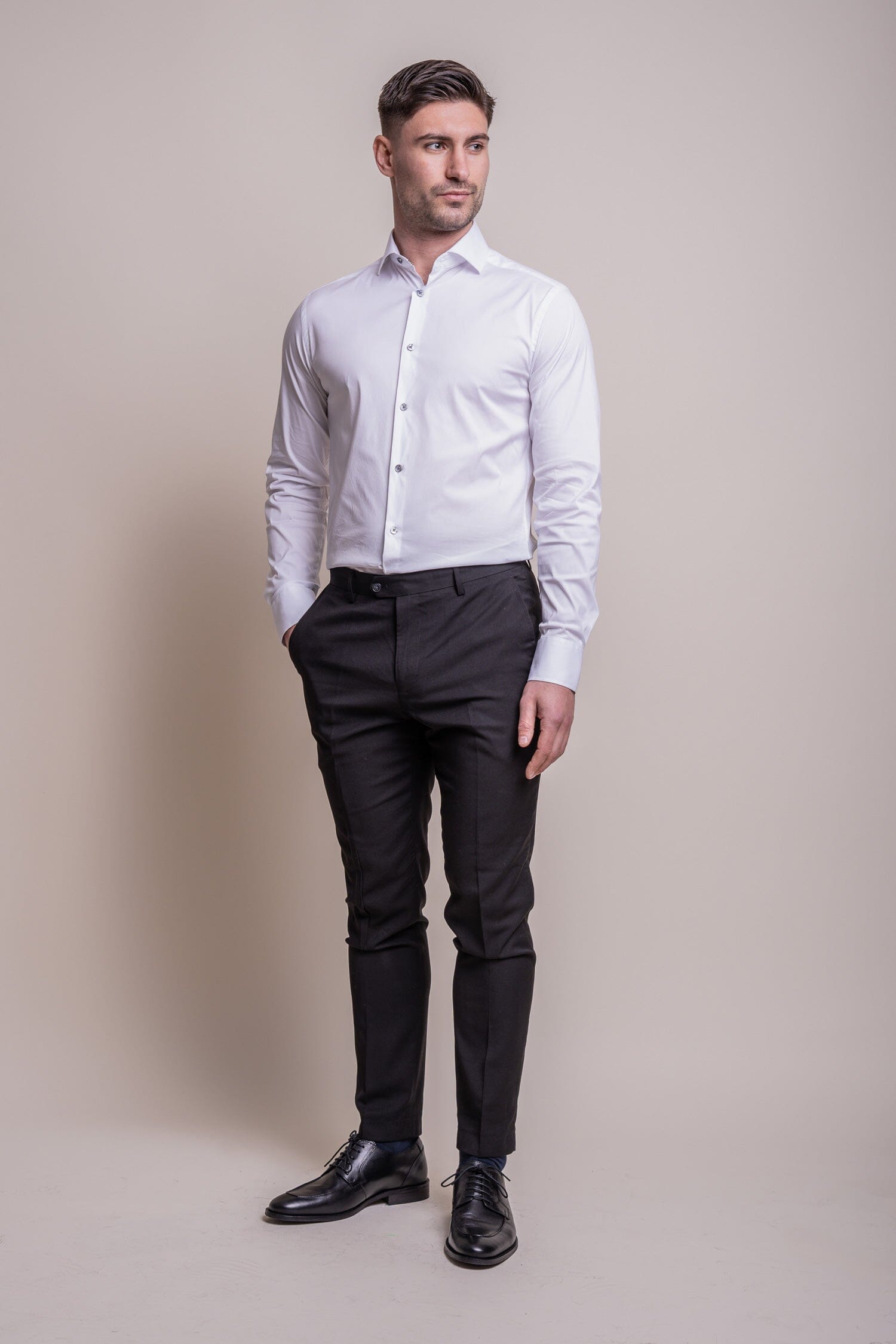 Monaco White Shirt - Shirts - - THREADPEPPER