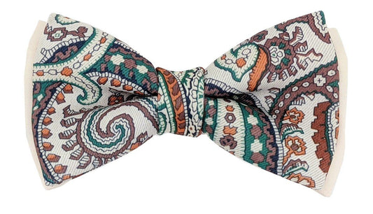 Moorland Paisley Ready-Tied Bow Tie - Bow Ties - - THREADPEPPER