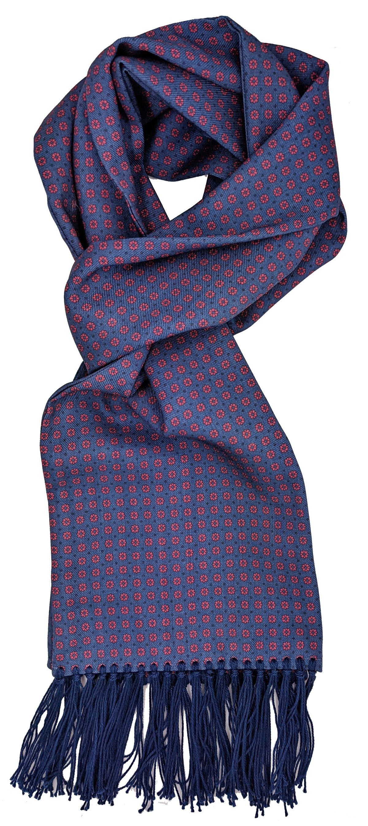 Neat Daisy Blue Scarf - Scarves - - THREADPEPPER