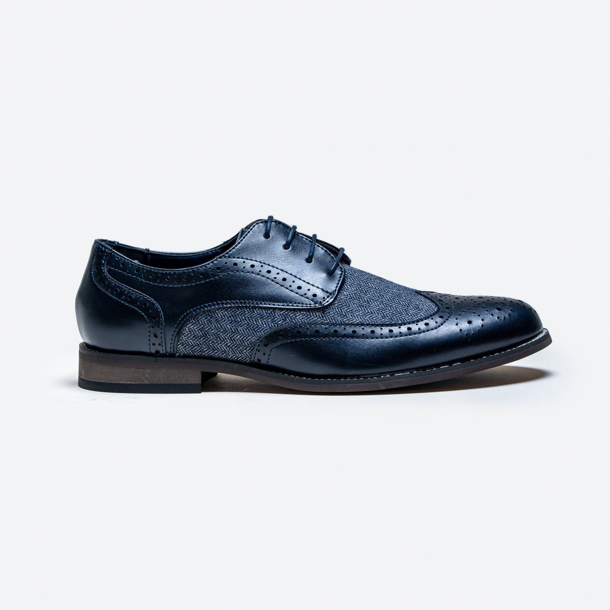 Oliver Navy Tweed Shoes - Shoes - 7 - THREADPEPPER