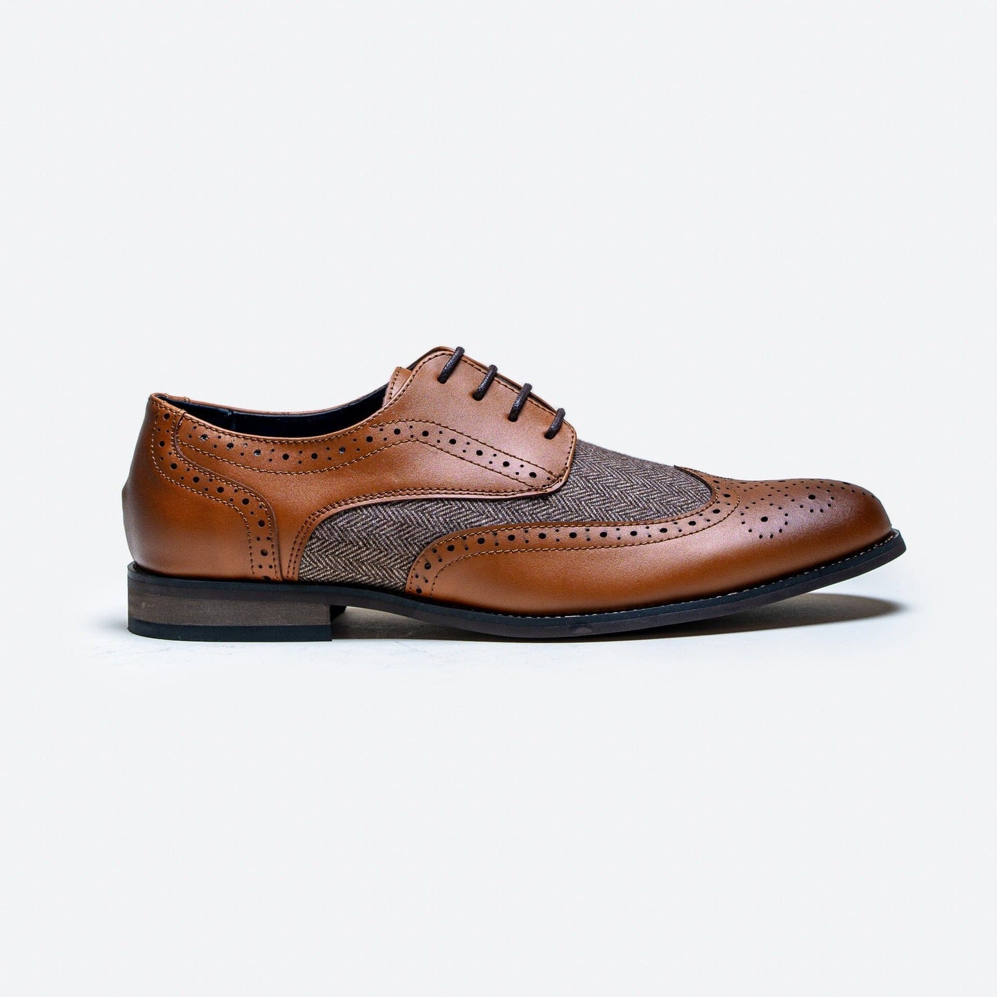 Oliver Tan Tweed Shoes - Shoes - 7 - THREADPEPPER