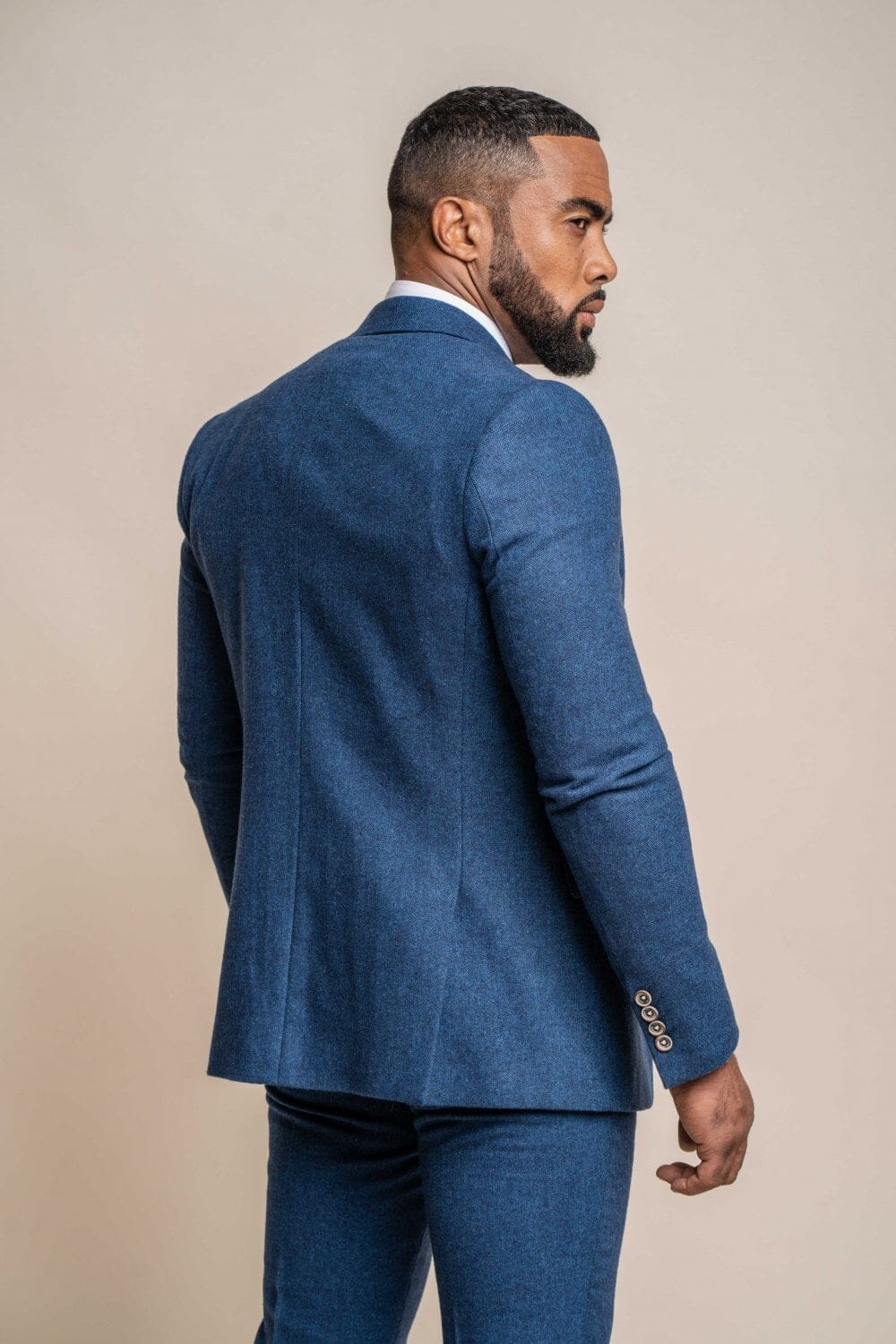 Orson Blue Tweed Blazer - Blazers & Jackets - - THREADPEPPER
